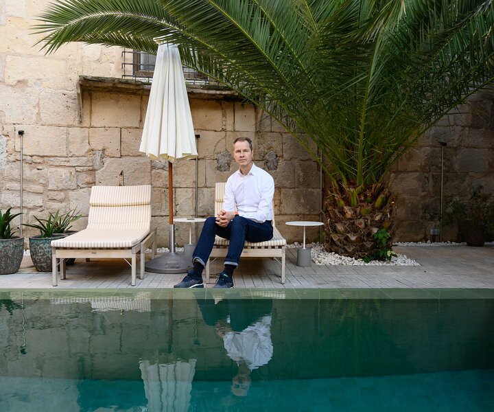 _DSC0519 Arto at the pool area at hotel Concepció by Nobis in Palma.